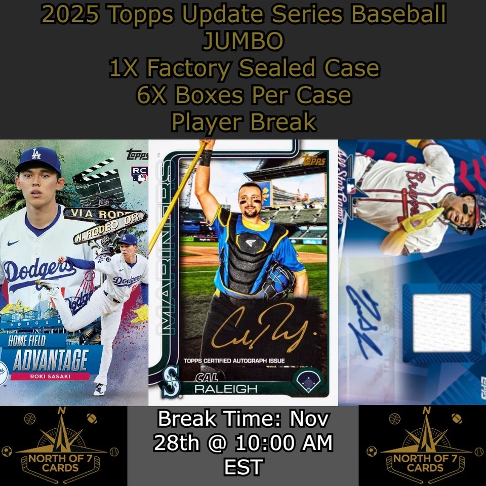 Dylan Cease - 2025 Topps Update Series Baseball JUMBO - 1X Case BREAK #18 - Image 1 of 1
