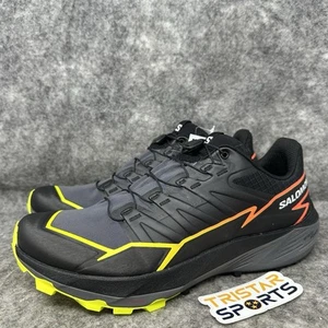 Salomon Thundercross Trail Running Shoes Mens Size 11 Black Quiet Shade Fiery - Picture 1 of 9