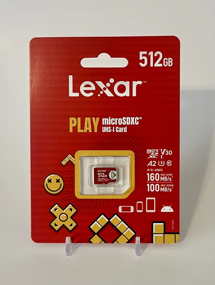 Lexar PLAY 512GB microSDXC UHS-I Memory Card - NIB, FREE SHIPPING - Image 1 of 1