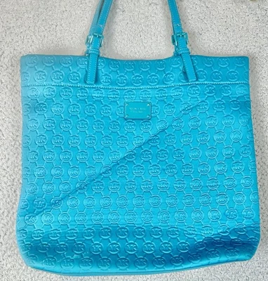 Michael Kors Shoulder Tote | Jet Set Signature Quilted Bag | Summer Blue  | - Image 1 of 4