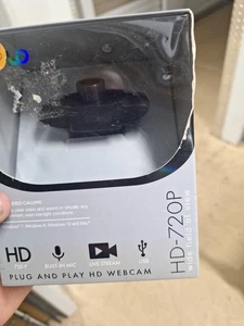 ๐ฅ CYLO HD 720P PRO WEBCAM ๐ฅ (Black) Plug And Play HD - Afbeelding 1 van 1
