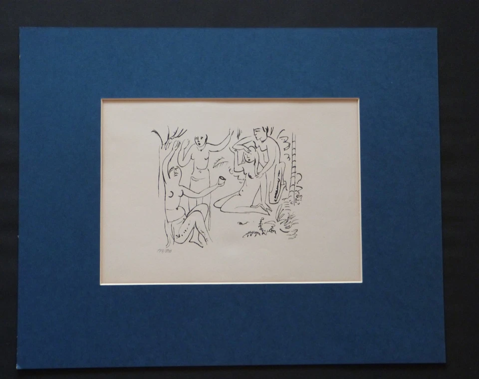 Hermann Max Pechstein  "Reisebilder" Lithographie Berlin 1919 auf Bütten - Bild 1 von 4