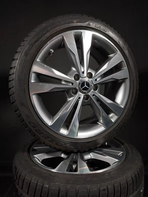 4 Winterräder 225 45 R18 Mercedes C Klasse W205 18" Alufelgen Winterreifen - Bild 1 von 4
