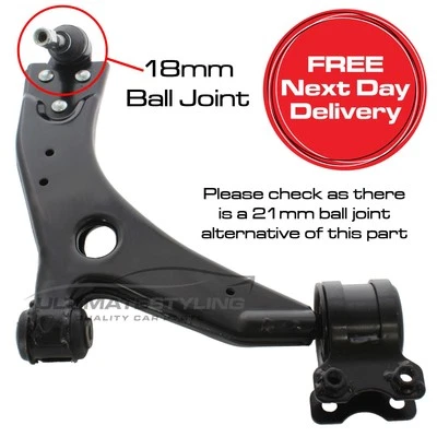 Brazo de horquilla de suspensión inferior delantera Volvo C30 2006-2014 cono lado del conductor de 18 mm Foto 1 de 4