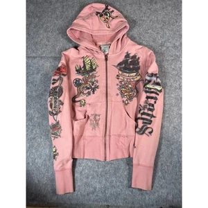 Walt Disney Pirates Of The Caribbean Black Pearl Hoodie Youth Small Pink Graphic - Picture 1 of 6