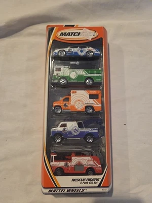 Matchbox 5 Pack  - 'Rescue Riders'  with Fire Vehicles  - 2000 - Image 1 of 2