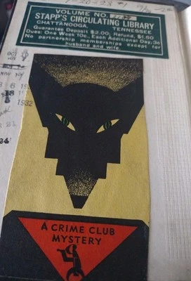 Charles Lee Swem Werewolf 1928 HB Crime Club Novel Scarce Ex Library Hardcover  - Image 1 of 4