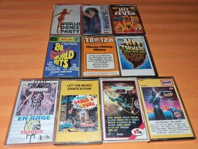 10x Kassette MC Cassette Tape Sammlung Jon Petersen Dance Funk Charts En-Rage - Bild 1 von 4