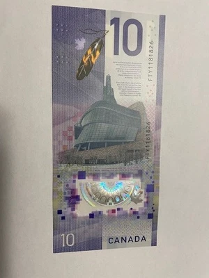 Canada 2018 10 Dollars (FTY) - Image 1 of 2