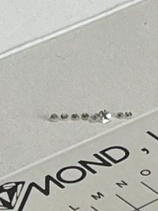 Single Cut Diamonds 0.07 $10 beautiful diamond, natural, and very white - Picture 1 of 7
