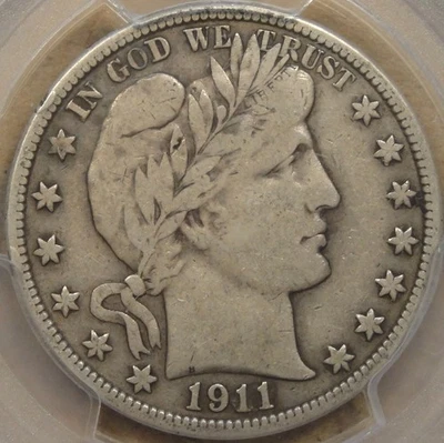 1911 Barber Half Dollar 50c PCGS Certified VF20 - Image 1 of 4