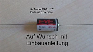 BUDERUS Ecomatic HS3220 3000 Ersatz Batterie M071, M171 Uhr 3,6V - Photo 1/1