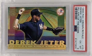 1999 Pacific Crown Royale Derek Jeter #15 Pillars of the Game PSA EX-MT 6 - Picture 1 of 2