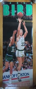 Original 1988 Costacos LARRY BIRD No 33 BOSTON CELTICS Wall 26" x 74" Poster - Picture 1 of 12