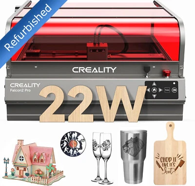 Refurbished Creality Falcon2 Pro 22W Enclosed Laser Engraver & Cutter for Wood - Image 1 of 4