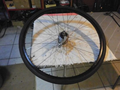 Fahrrad Laufrad 28" 5 Gang Sachs Felge Alu schwarz Schürmann mit Reifen (7) - Bild 1 von 4