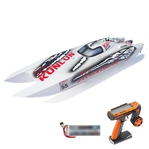 X55 110km/h Waterproof Remote Control High-speed Racing Boats DTRC RC Boat Model - Picture 1 of 12