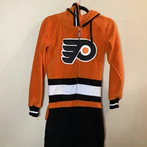 Philadelphia Flyers One Piece Pajamas - Adult XXS Hoodie Hockey Sockey Fleece - Picture 1 of 9