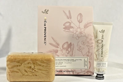 Pre de Provence Honey Almond Shea Butter 150g Soap &  1oz Hand Cream Gift Set - Image 1 of 4