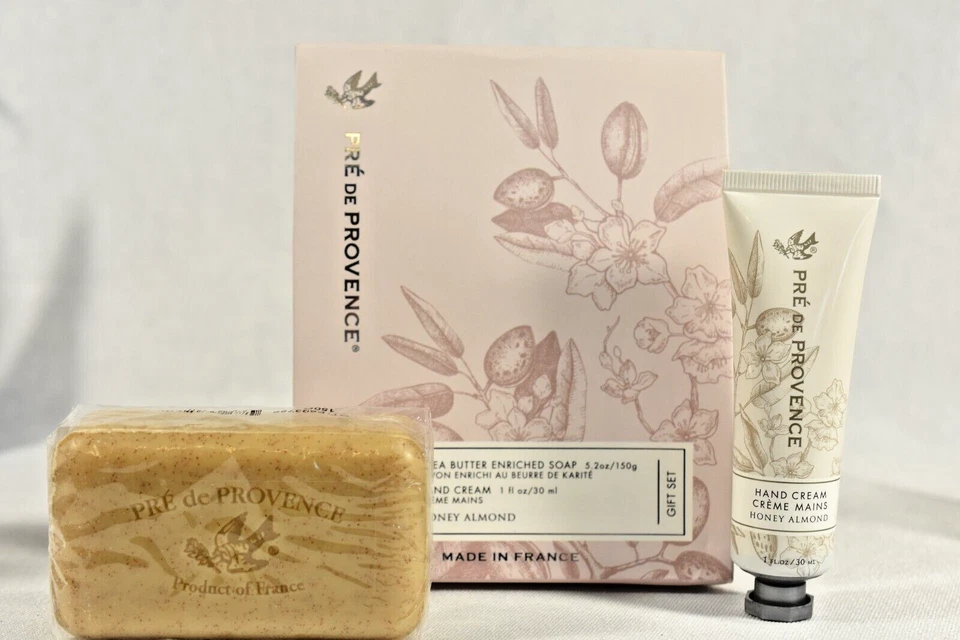 Pre de Provence Honey Almond Shea Butter 150g Soap &  1oz Hand Cream Gift Set - Image 1 of 4