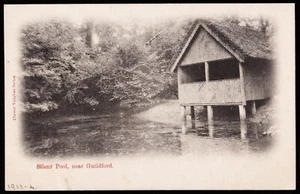 Silent Pool Legend Has it Woodcutter’s Daughter Drowned Albury Surrey Postcard - Picture 1 of 2