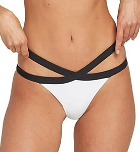 Volcom E2454 White Simply Rib Hipster Swimsuit Women's Size S - Picture 1 of 4