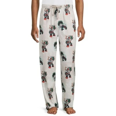 My Hero Academia Mens All Over Print Sleep Pants, Cream Size L - Image 1 of 4