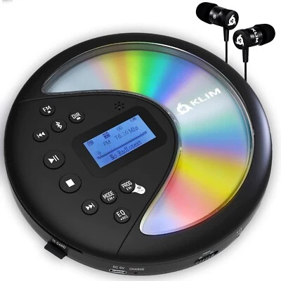 Tragbarer CD-Player Discman mit langlebigem Akku Ink Kopfhörer, Radio, Bluetooth - Bild 1 von 4