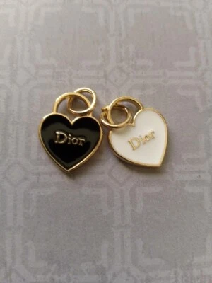Small Lot of2 Reversible  Dior Stamped Gold Tone Button 14mm  - Image 1 of 3