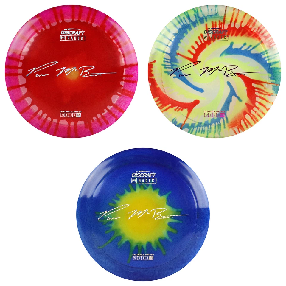 Discraft Disc Golf Paul McBeth Z Line Fly Dye Hades Distancia Driver 12/6/-3/2 - Foto 1 de 1