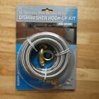 6ft. Stainless Steel Braided Hose Universal Dishwasher Connection Kit **New**   
