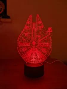 Star Wars Millennium Falcon Luce Led Cambia Colore - Foto 1 di 4
