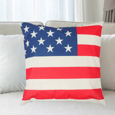  4 Pcs Flax Independence Day Pillowcase Patriotic Covers Nativity Ornaments