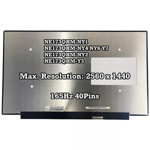 NE173QHM-NY1 NE173QHM-NY4 NY6 Y7 NE173QHM-NY2 NE173QHM-Y3 40pins QHD 165Hz LCD - Picture 1 of 2