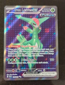 💥 Pokemon SV Temporal Forces Iron Leaves ex 186 Full art MT SIR Grass Verizion - Picture 1 of 3