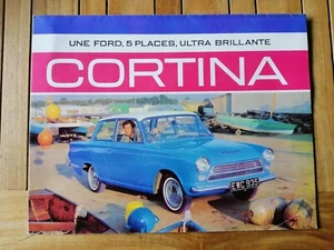 Dépliant FORD 1964 CORTINA Une FORD 5 PLACES ULTRA BRILLANTE / automobile - Picture 1 of 2