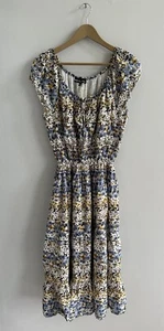 Mille Gabrielle Peasant Dress Size 2X Cinched Waist Maxi Length - Picture 1 of 10