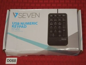 Numeric Keypad USB KP400 Wired VSeven Low Profile 21 Quiet Keys  - Picture 1 of 6
