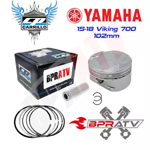 07-14 Yamaha Grizzly 700 102 mm 102mm 11:1 Stock Standard OEM Bore CP Piston Kit - Picture 1 of 1