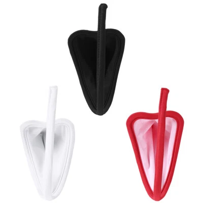 DE Herren C-string Glänzend Lack Leder String Tanga Ouvert Slip T-Back Unterhose - Bild 1 von 3