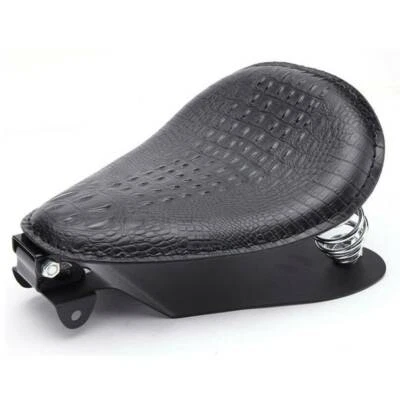 MOTORCYCLE ALLIGATOR BOBBER SOLO SEATS SPRING BLACK FOR HARLEY SPORTSTER CHOPPER - Image 1 of 4