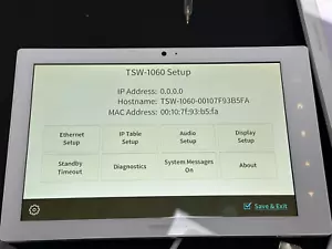 Crestron TSW-1060-W-S 10.1 in. Touch Screen LCD PRESSURE MARKS White - Picture 1 of 13