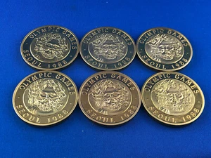 6 x Medals Olympic Games SEOUL 1988  KOREA - Picture 1 of 10