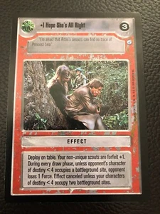 Star Wars CCG SWCCG Endor I Hope She's Alright Decipher LP/NM - Bild 1 von 1