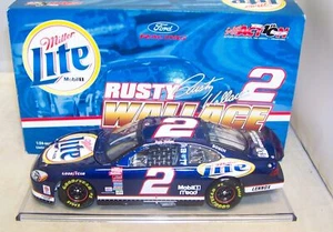 1:24 Acción 2002 #2 Miller Lite oxidado Wallace Penske Ford Taurus sin usar, en caja - Imagen 1 de 6