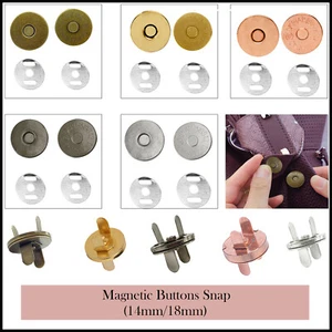Cierre magnético a presión sujetadores botones para cuero artesanía bolso ropa 14/18 mm - Imagen 1 de 29
