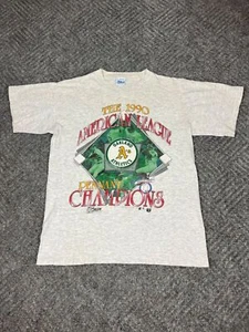 Camiseta de colección 1990 Oakland Athletics adulto talla mediana gris MLB EE. UU. Salem para hombre - Imagen 1 de 9