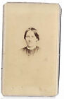 CDV Photo Bust Older Woman - R A Lord Chathum NY 2 Cent Tax Stamp Civil War Era