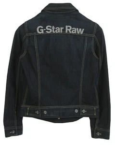 G-STAR RAW | Womens Ladies Blue Distressed Slim Tailored Denim Jacket | Medium - Imagen 1 de 6