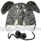 Knit Wool Elephant Hat: beanie winter animal trunk face adult youth ear flap